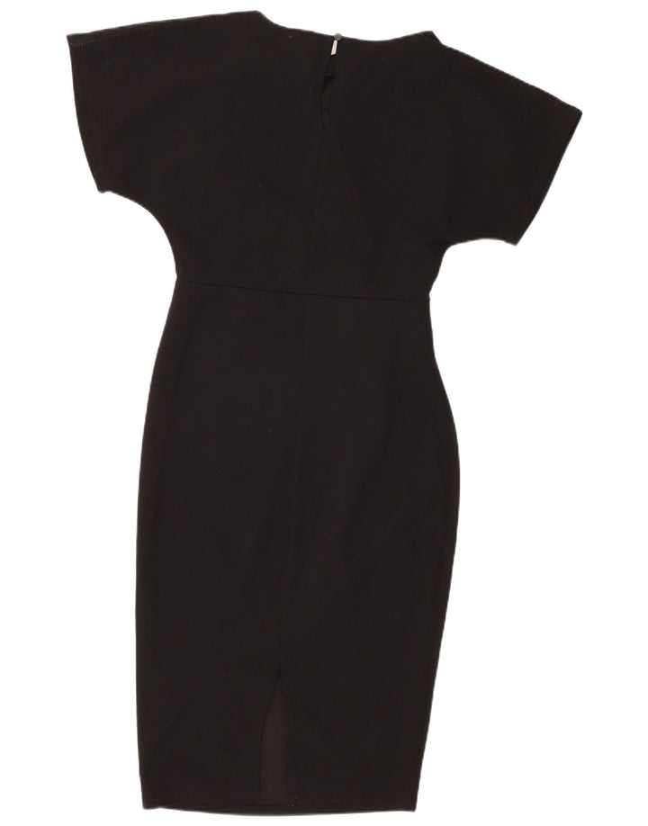 Lipsy Vestido tubo con diseño de alas de murciélago para mujer, talla 40, talla pequeña, negro