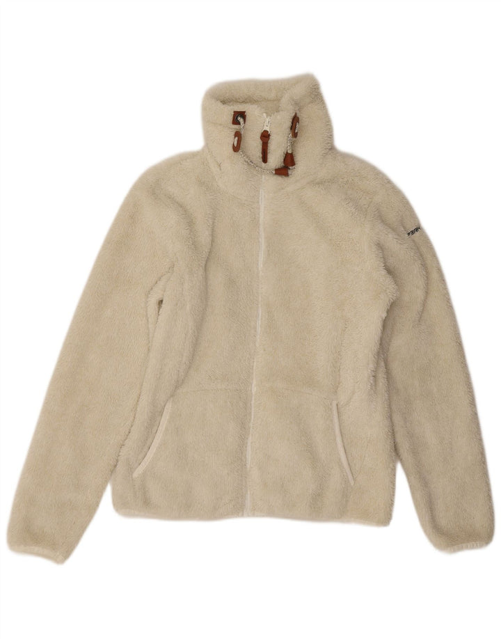Icepeak Chaqueta polar para mujer UK 46 Grande Poliéster blanco roto