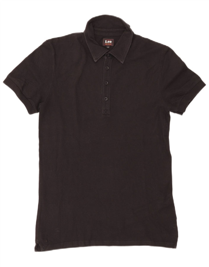 Polo LEE para hombre de algodón negro mediano