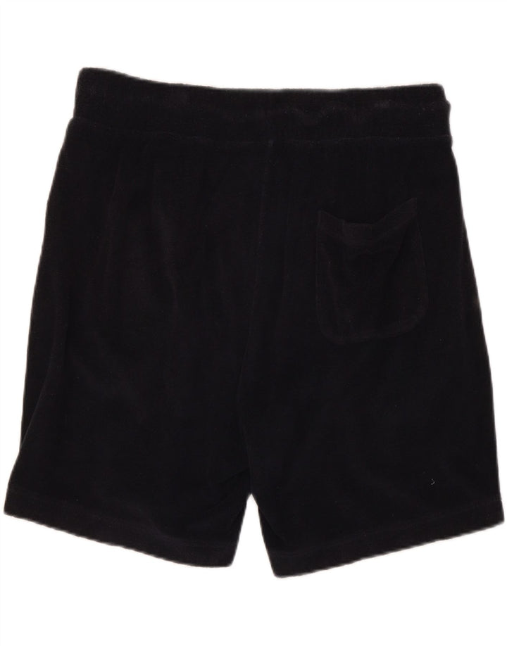 Pantalones cortos deportivos REISS para hombre, talla grande, algodón negro