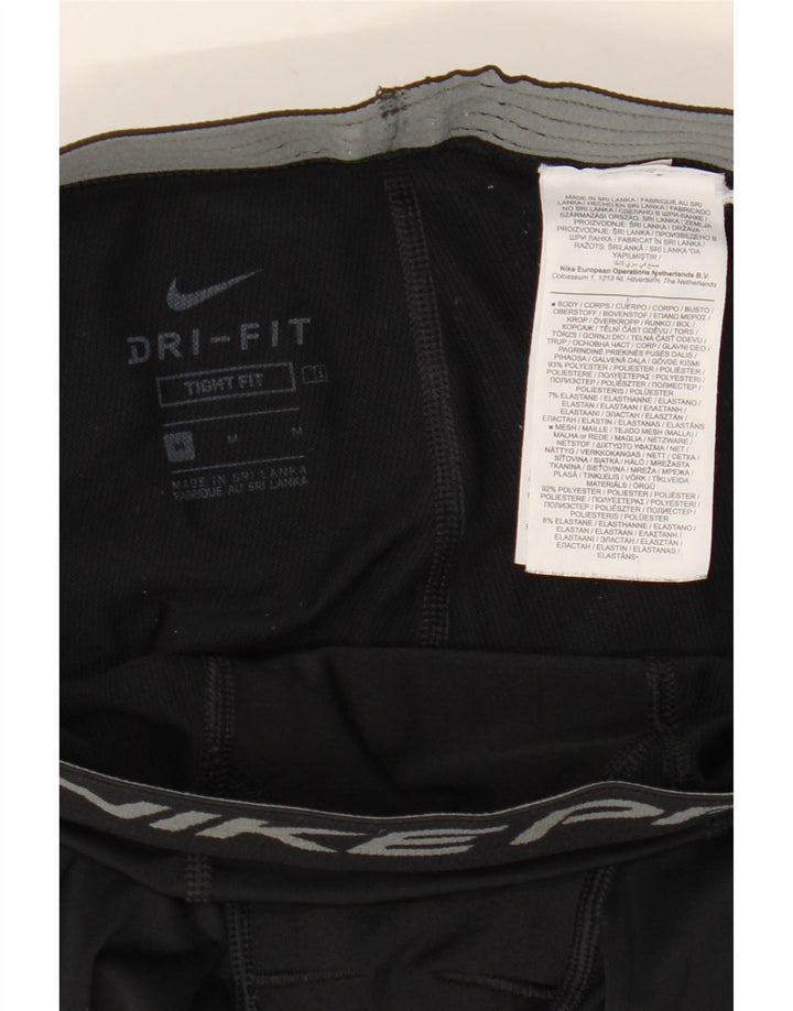 Nike Leggings ajustados con estampado gráfico para hombre Poliéster negro mediano