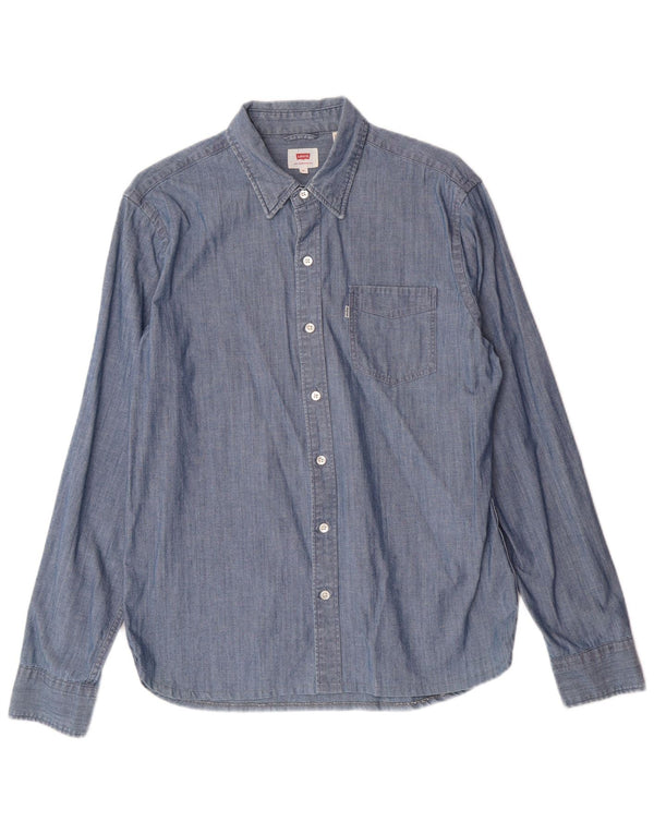 Camisa LEVI'S Hombre Algodón Azul Medio