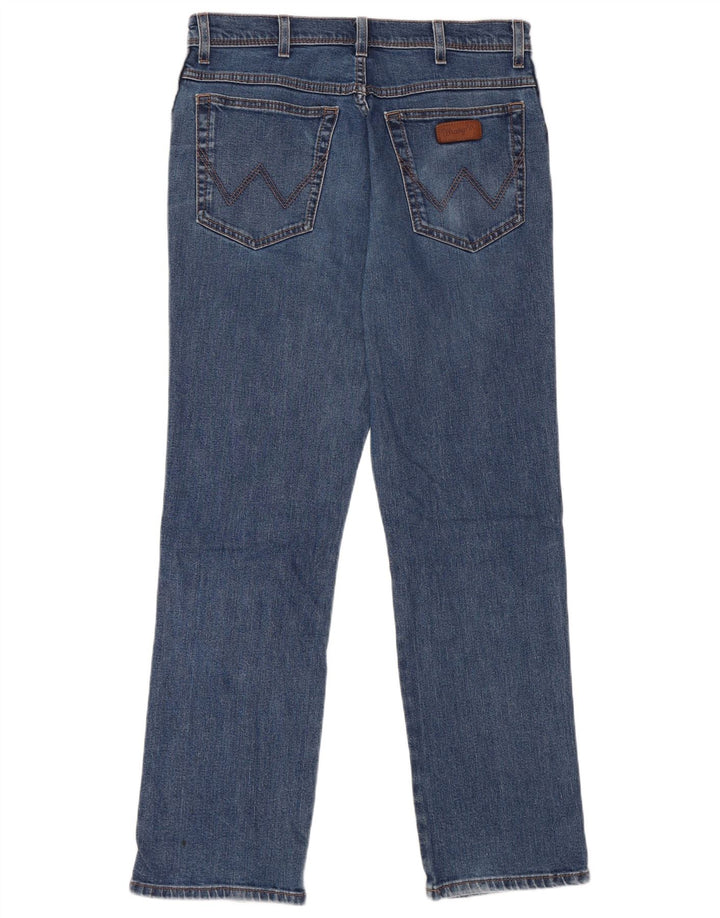 Wrangler Vaqueros rectos de corte regular para hombre W34 L32 Algodón azul