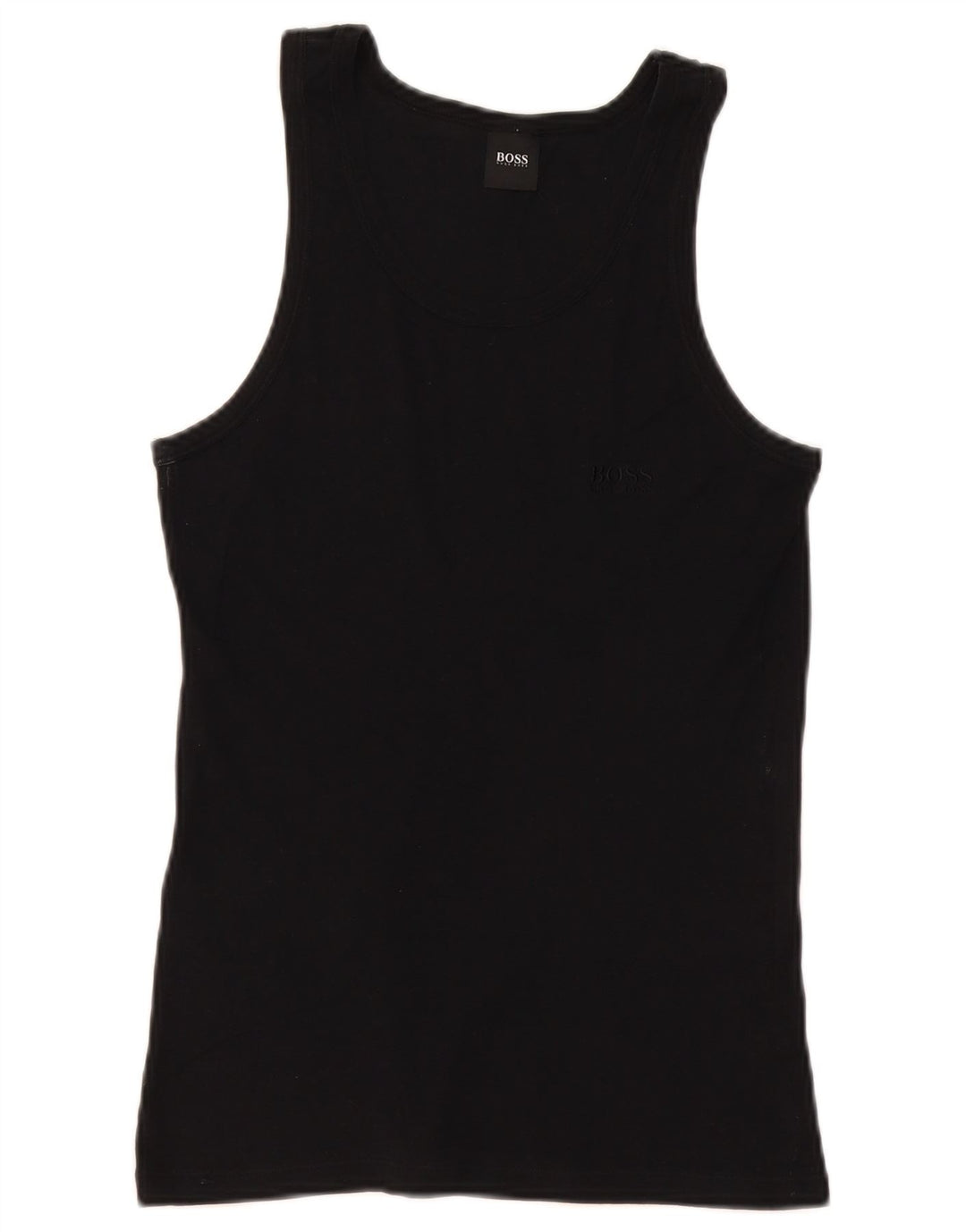 Hugo Boss Hombre Chaleco Top XS Algodón Negro
