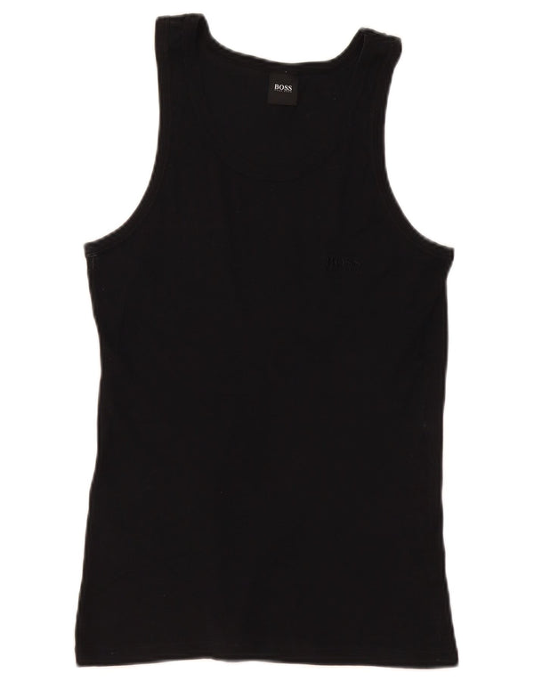 Hugo Boss Mens Vest Top XS Black Cotton