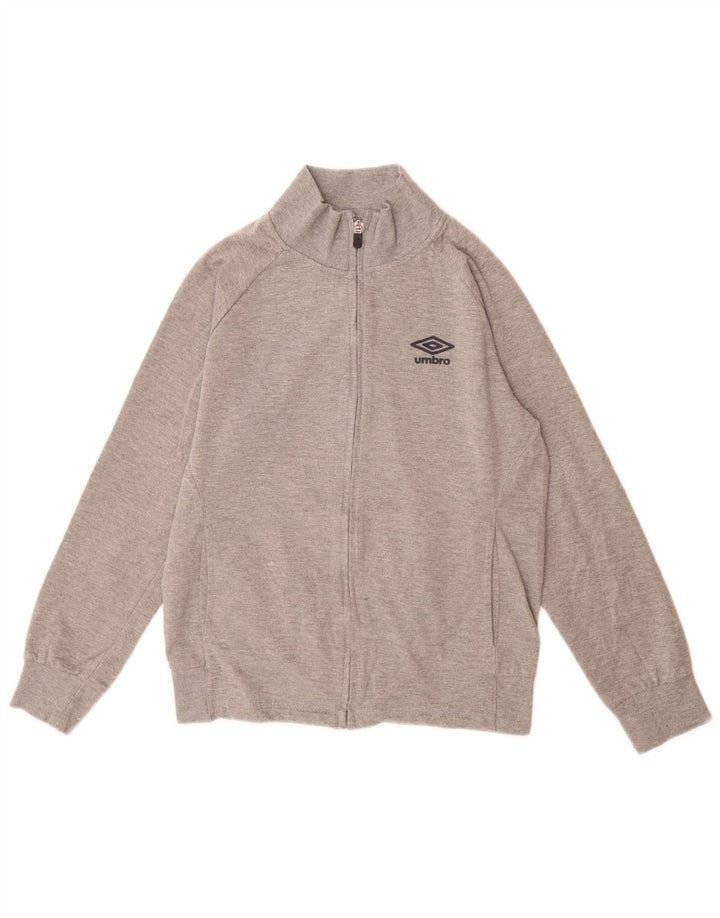 Umbro Chaqueta superior de chándal para mujer Reino Unido 46 Algodón moteado gris grande