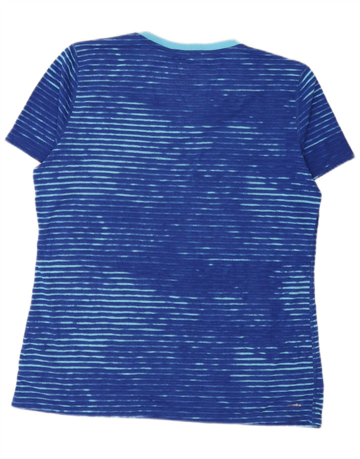 ADIDAS Camiseta Climalite para Mujer UK 40 XL Poliéster a Rayas Azul