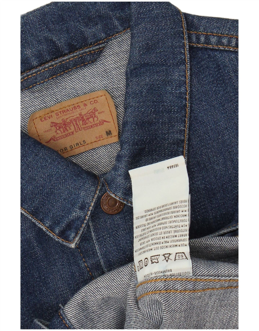 LEVI'S Chaqueta Vaquera Niña 10-11 Años Azul Medio Algodón