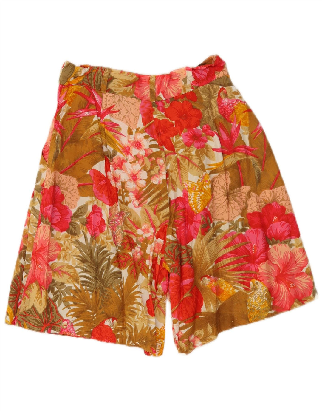 Express Pantalones cortos casuales de cintura alta para mujer medianos W26 multicolor floral