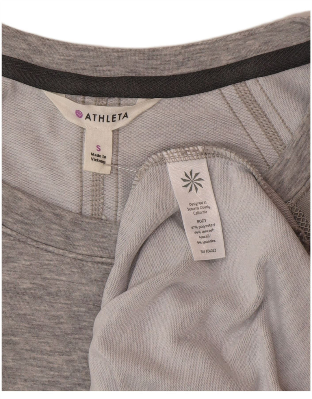 Athleta Vestido tipo camiseta para mujer UK 10 Pequeño Poliéster moteado gris