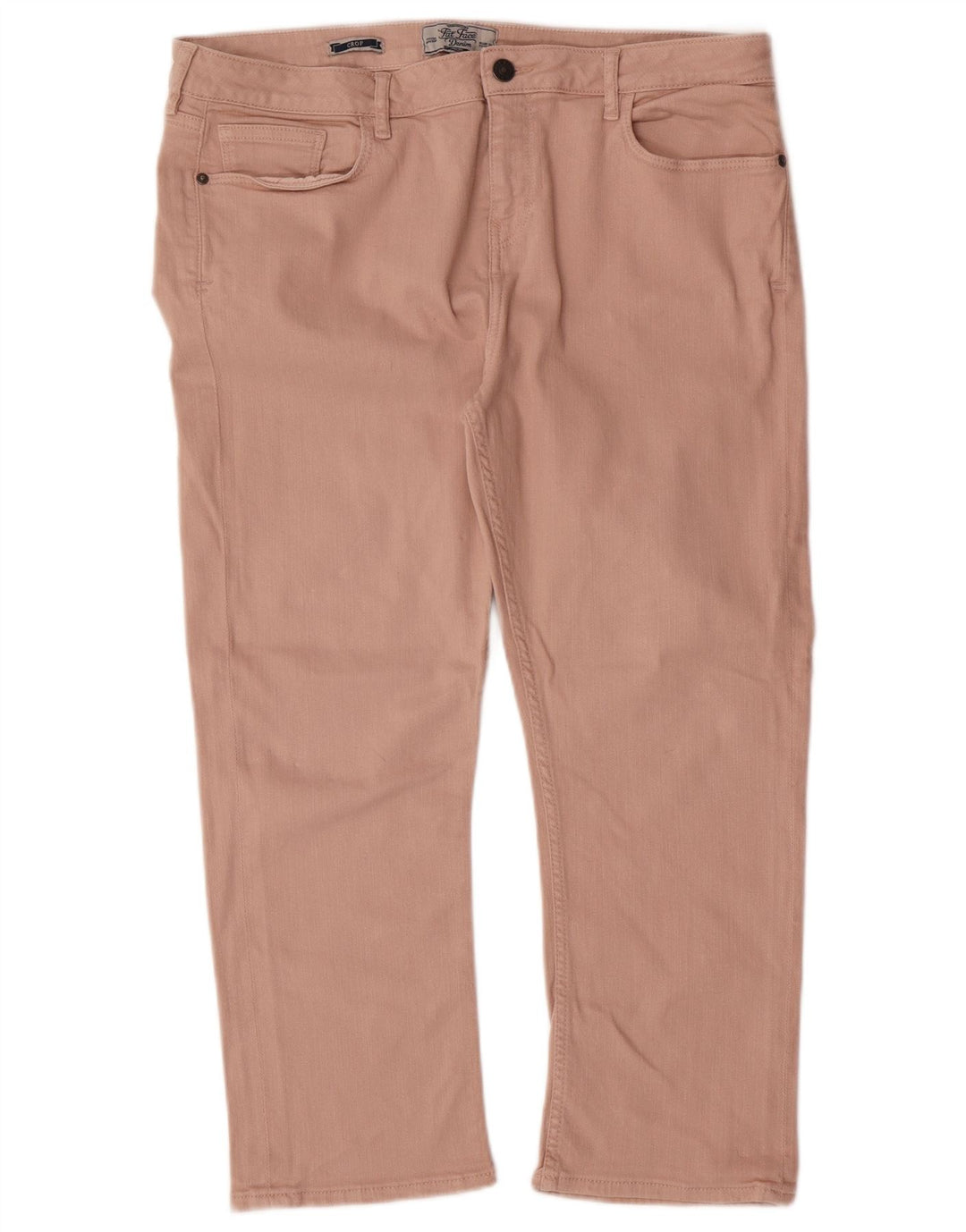 FAT FACE Vaqueros recortados para mujer UK 16 Large W34 L23 Algodón rosa