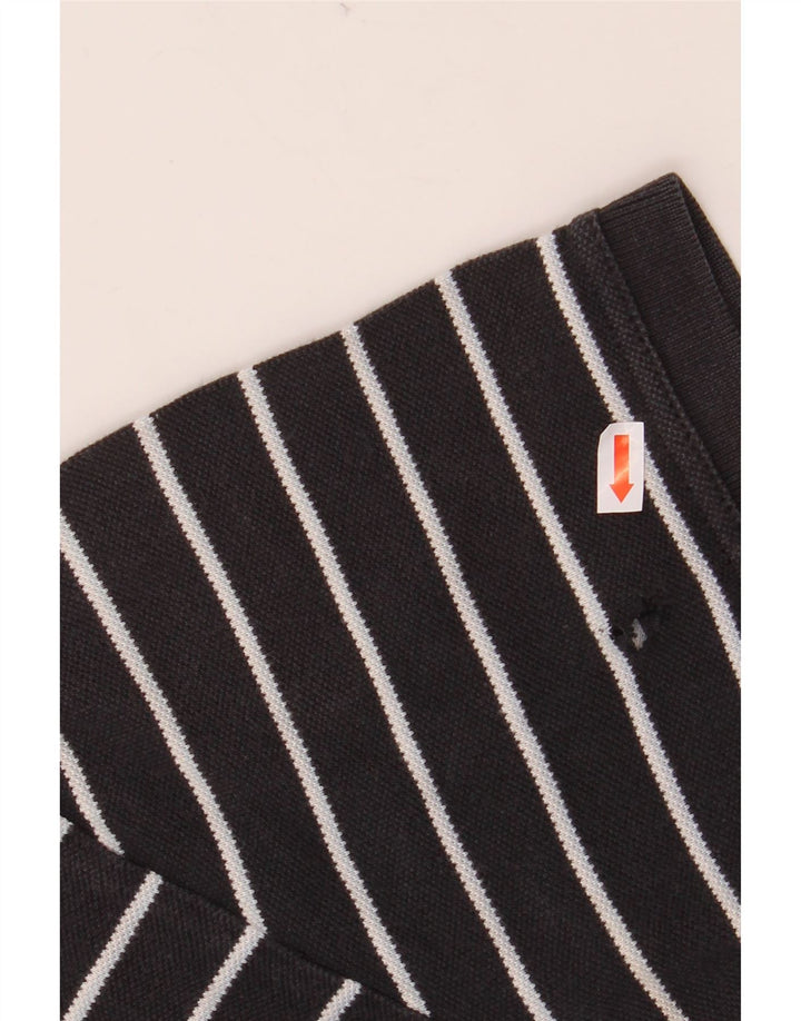 TOMMY HILFIGER Polo para hombre de algodón a rayas negro mediano