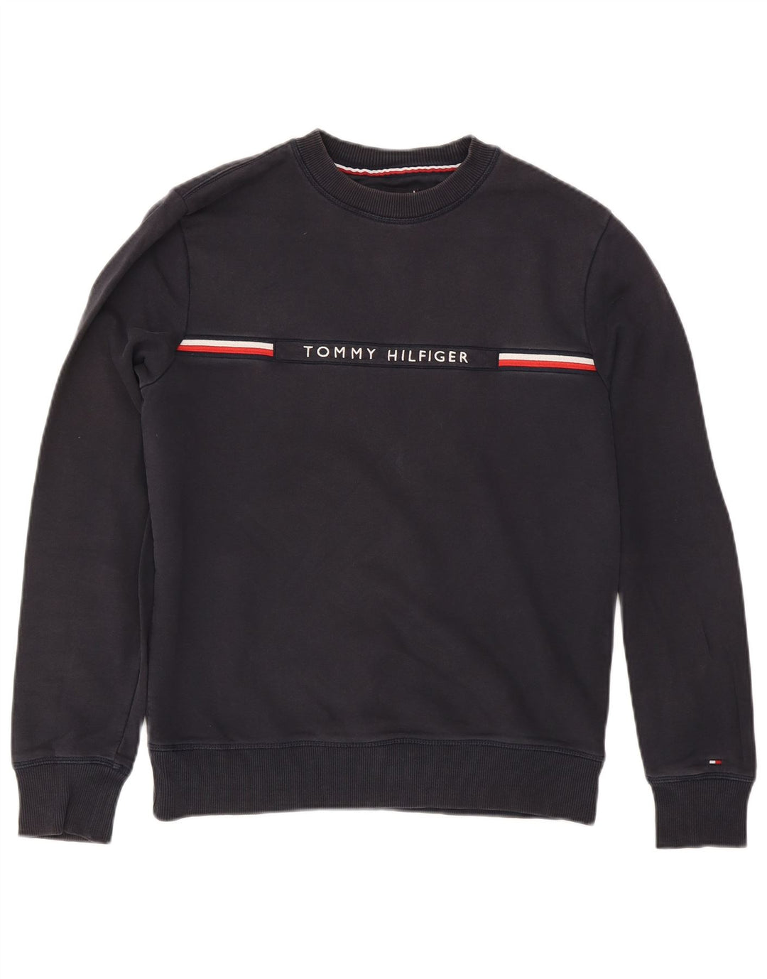 Tommy Hilfiger Hombre Sudadera Gráfica Jumper Medium Azul Marino Rayas