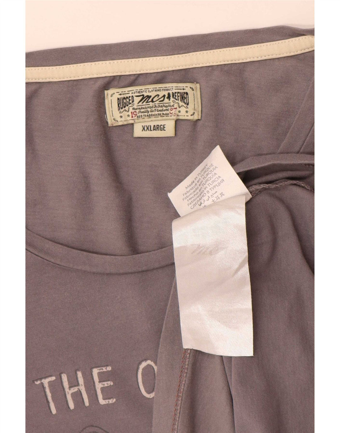 Marlboro Classics Camiseta gráfica para hombre Top 2XL Algodón gris
