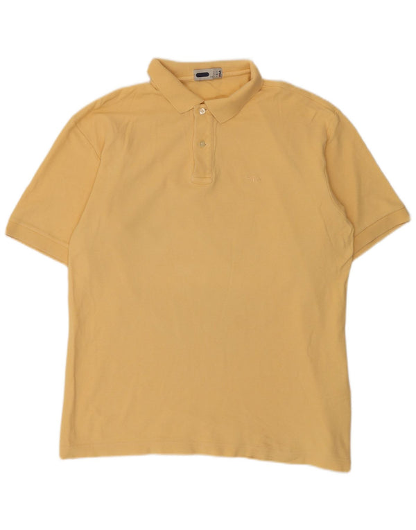 Fila Polo Hombre IT 54 Grande Algodón Amarillo