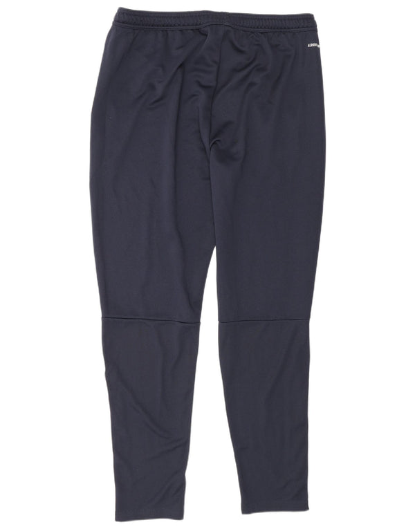 Adidas - Pantalón de chándal para hombre, talla 48/50, color azul marino, poliéster, deportivo