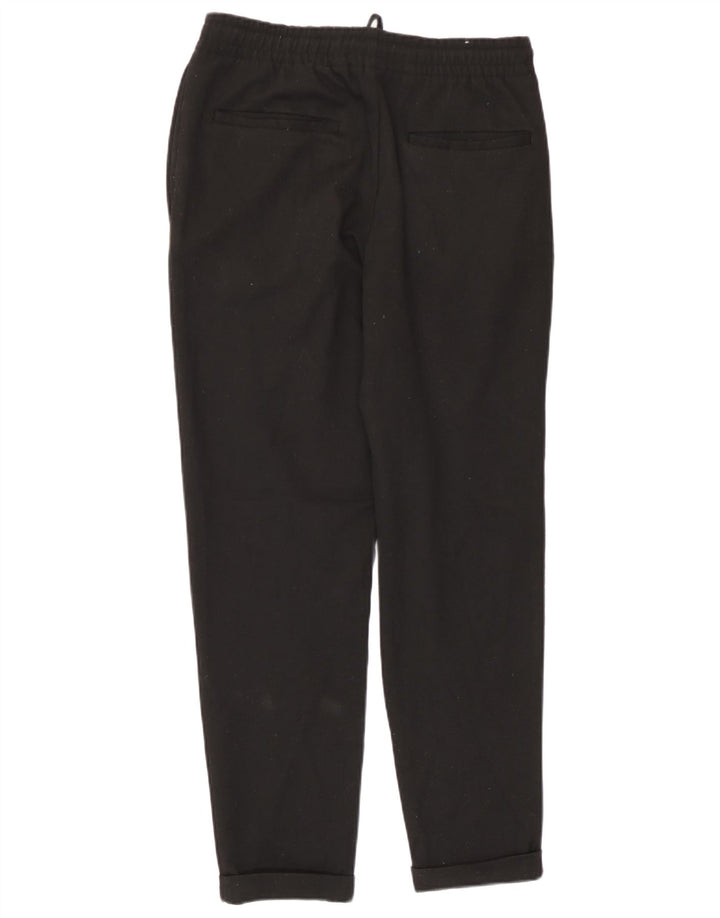 Zara Hombre Pantalones Casuales Pequeño W30 L27 Negro