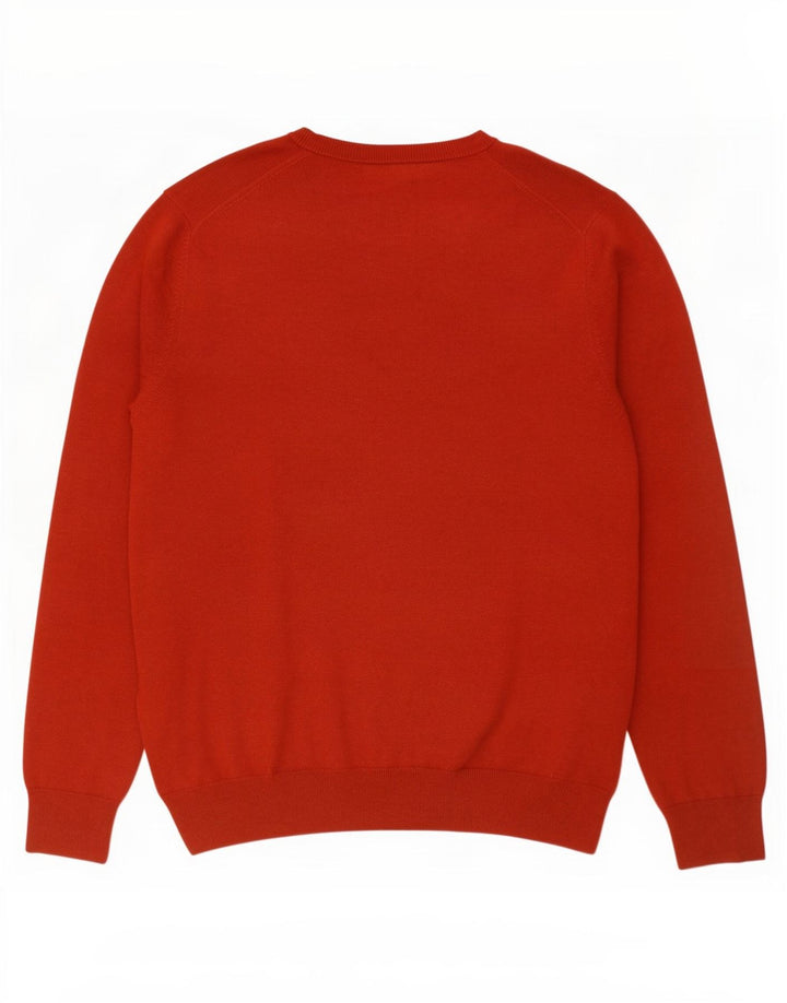 Marks & Spencer Jersey con cuello en V para hombre XL Algodón rojo