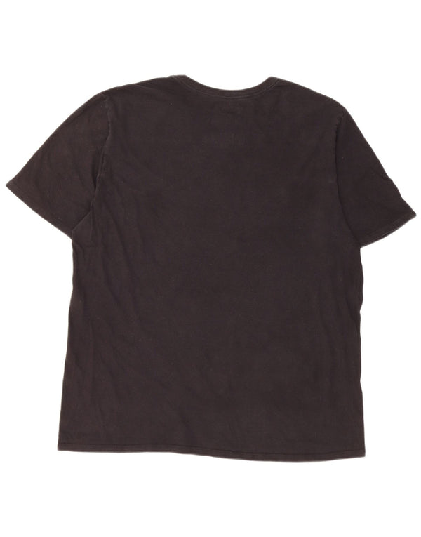 Hurley Camiseta Regular De Manga Corta Para Hombre Top Grande De Algodón Negro