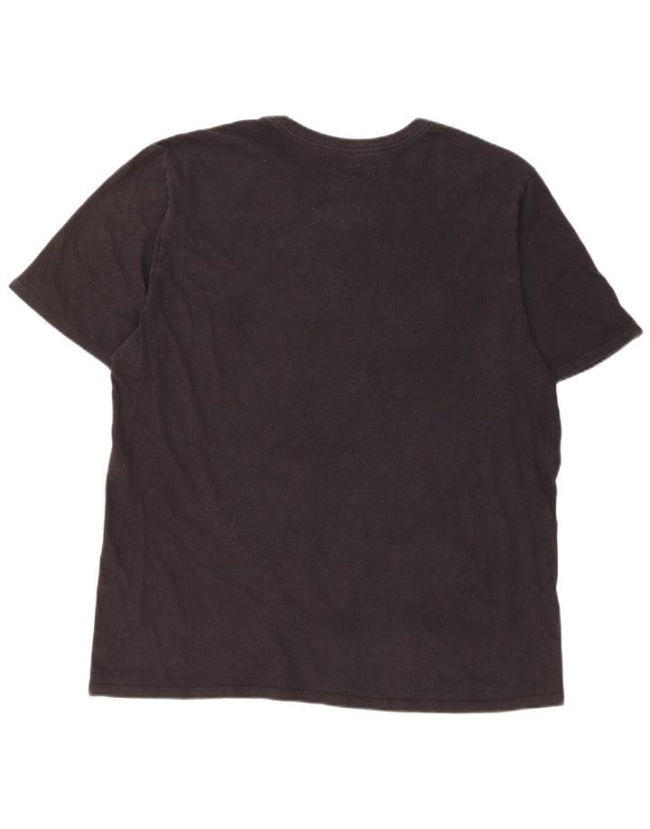 Hurley Camiseta Regular De Manga Corta Para Hombre Top Grande De Algodón Negro