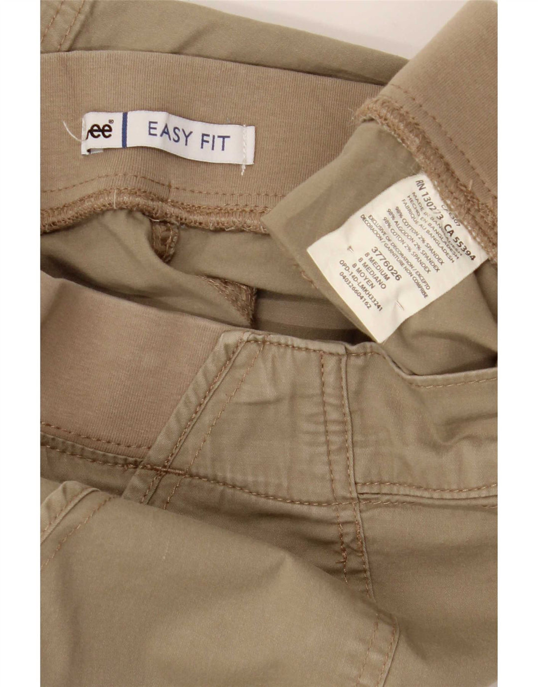 Lee Shorts Cargo para Mujer US 8 Medium W32 Algodón Caqui
