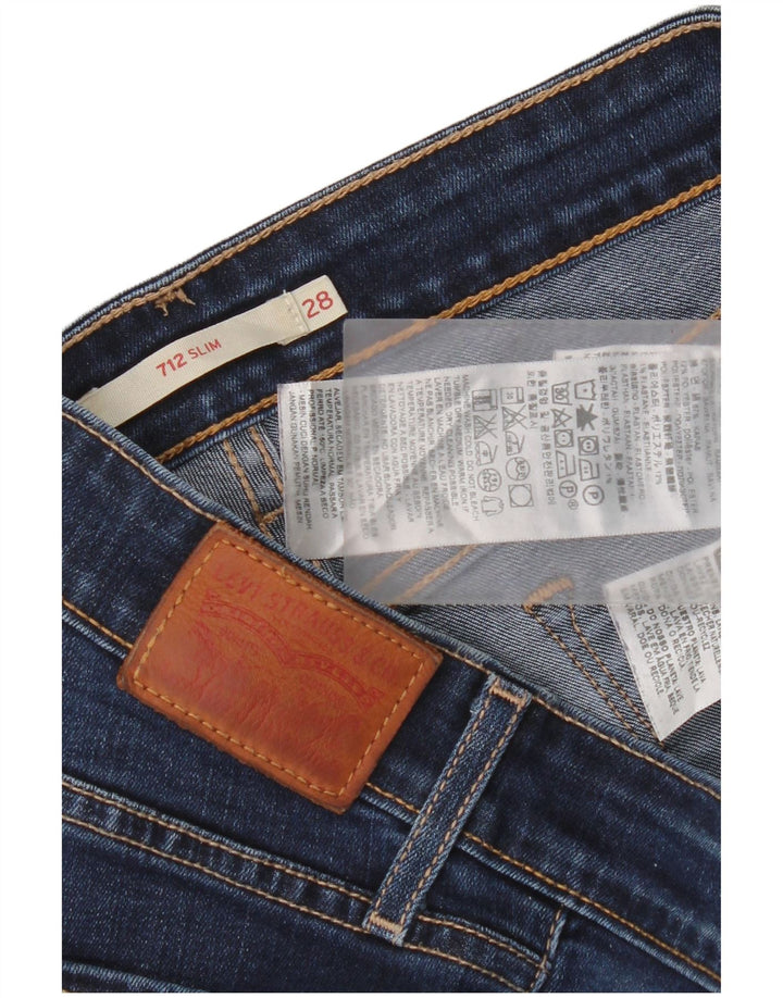 Vaqueros Levi's 712 Slim para mujer W28 L30 Algodón azul marino
