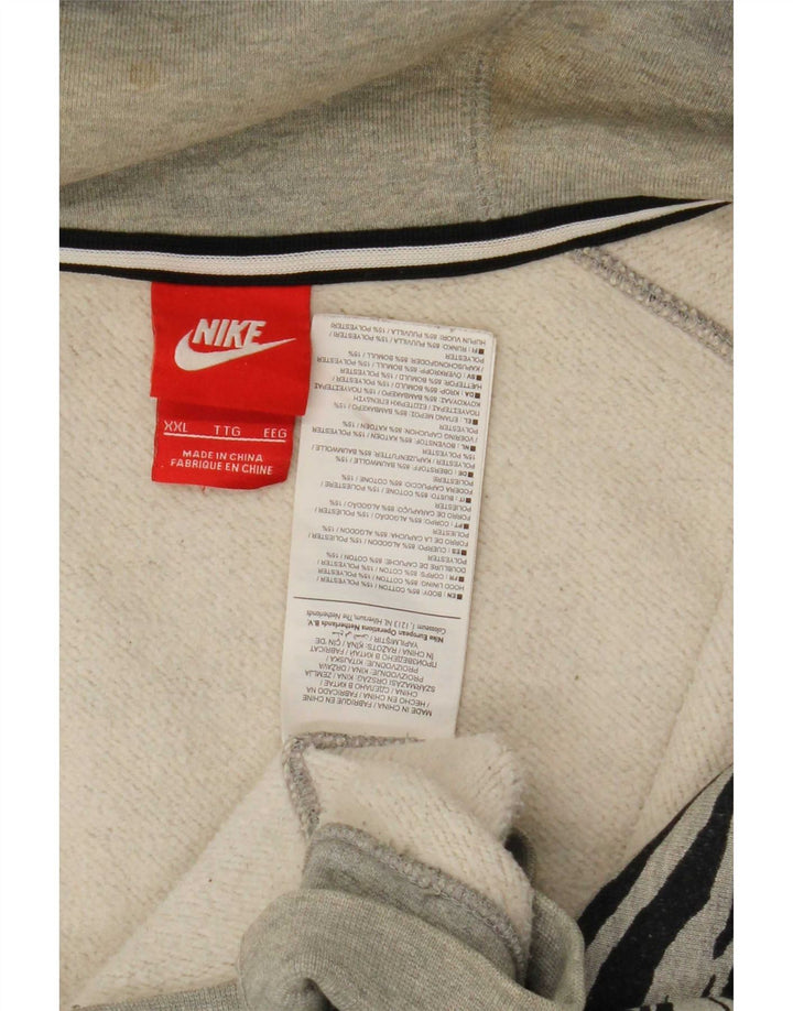 Nike Mujer extragrande UK 20 2XL Algodón con estampado animal gris