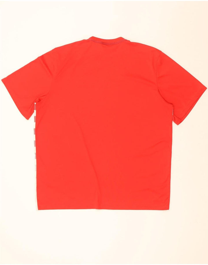 Nike Camiseta Dri Fit para hombre Top 2XL Poliéster geométrico rojo