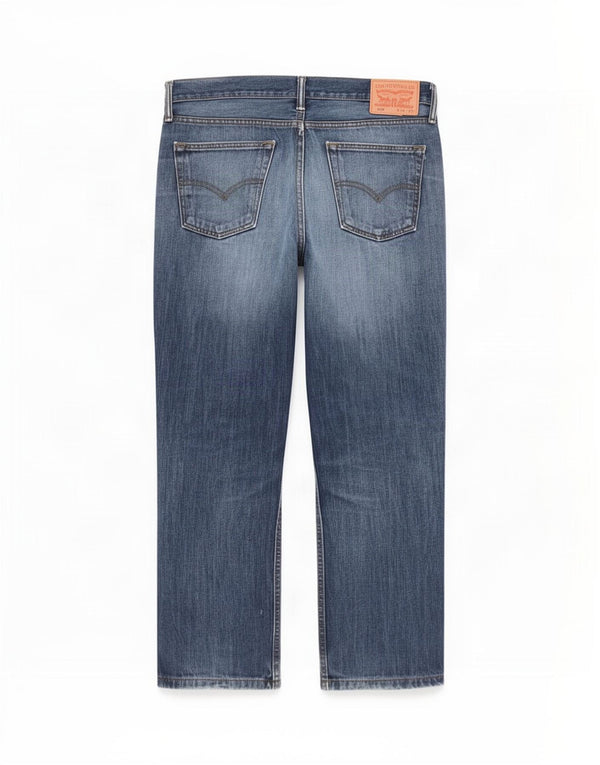 Levi's Jeans rectos desgastados 514 para hombre W34 L30 Algodón azul