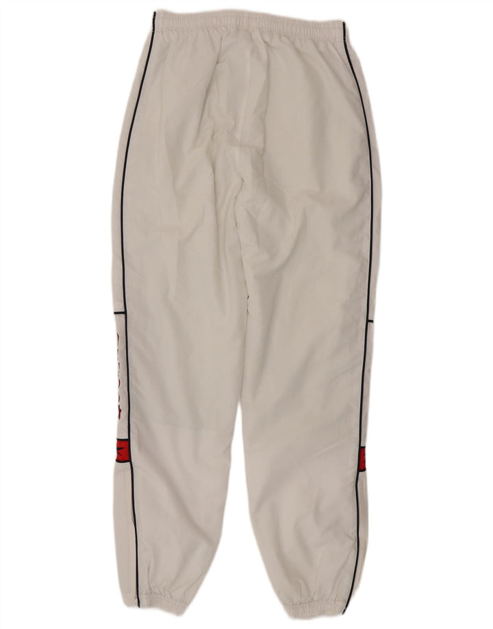 Reebok Hombre Graphic Chándal Pantalones Joggers Pequeño Poliéster Blanco