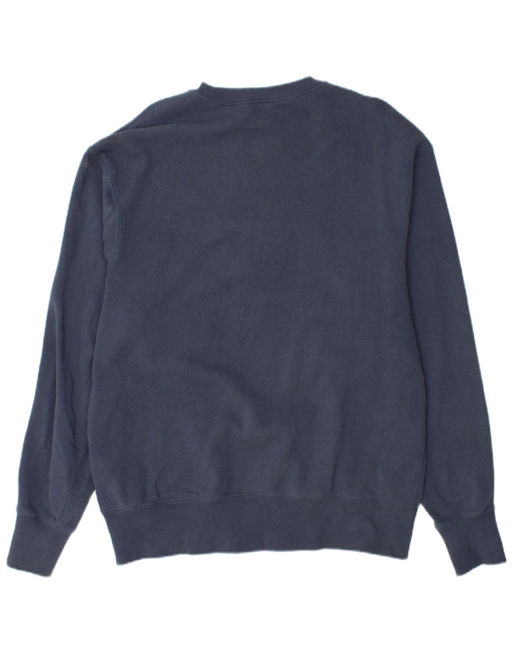 ADIDAS Hombre Sudadera Jumper Medium Azul Marino Algodón