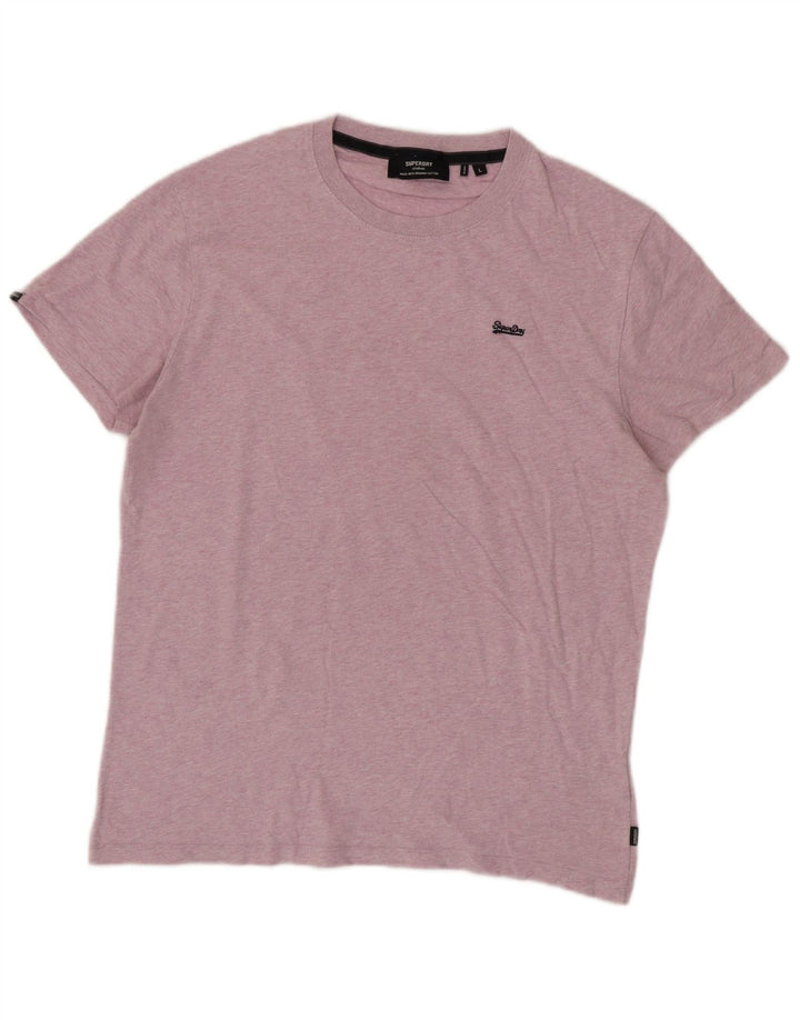 SUPERDRY Hombre Camiseta Top Grande De Algodón Moteado Rosa