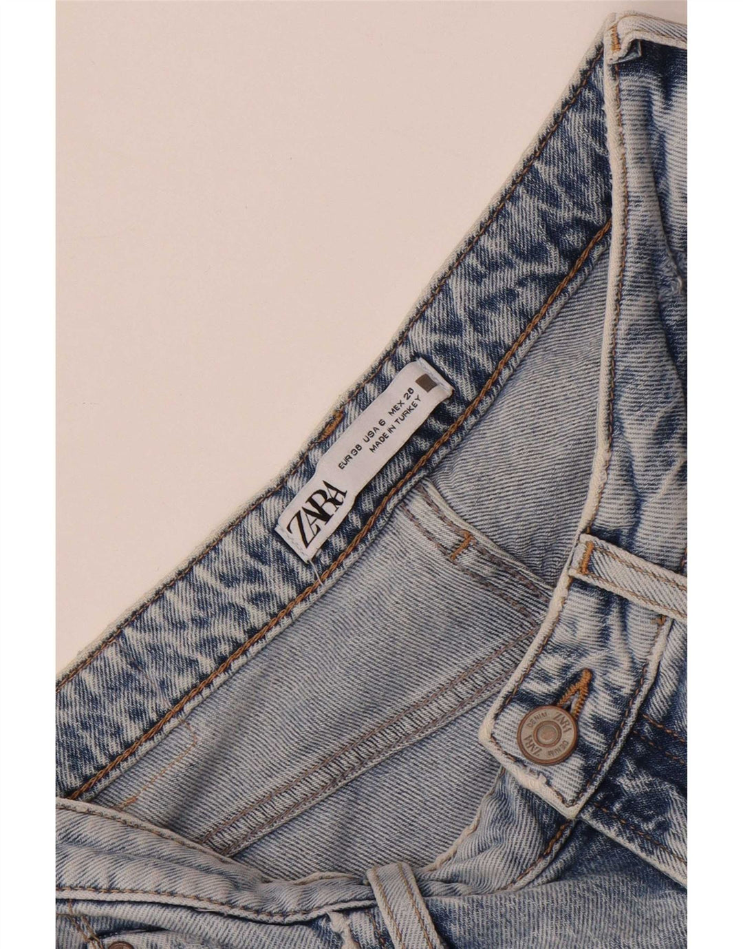 Zara Jeans Slim para Mujer EU 38 Small W28 L34 Azul