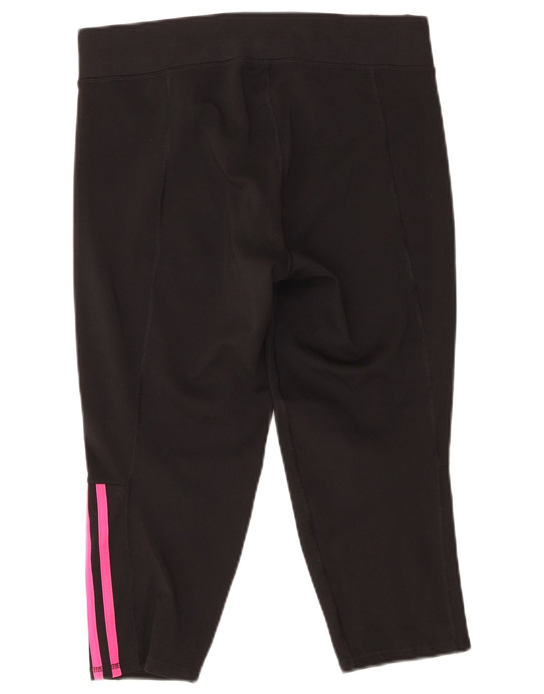 ADIDAS Mujer Capri Chándal Pantalones UK 16/18 Grande Negro Poliéster