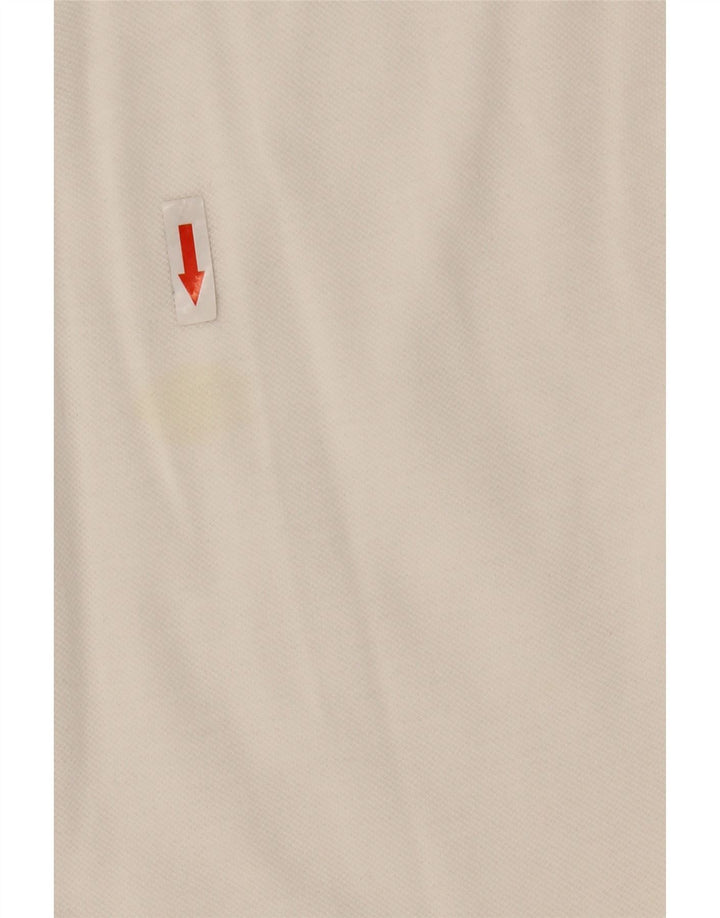 Adidas Polo para mujer UK 12 Medium Blanco Algodón