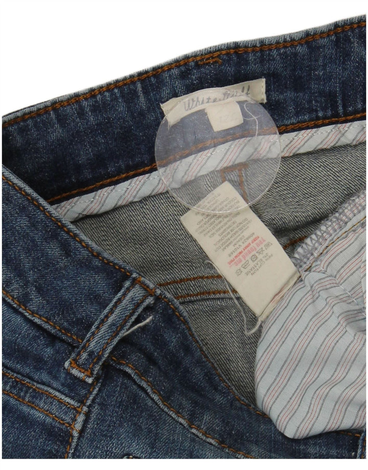 White Stuff Vaqueros largos y ajustados para mujer UK 12 Medium W30 L32 Algodón azul