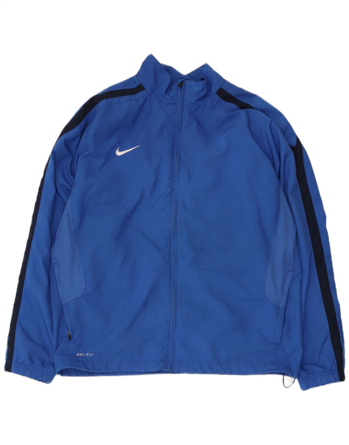 Nike Hombre Chándal Top Jacket XL Azul Colorblock Poliéster Deportes