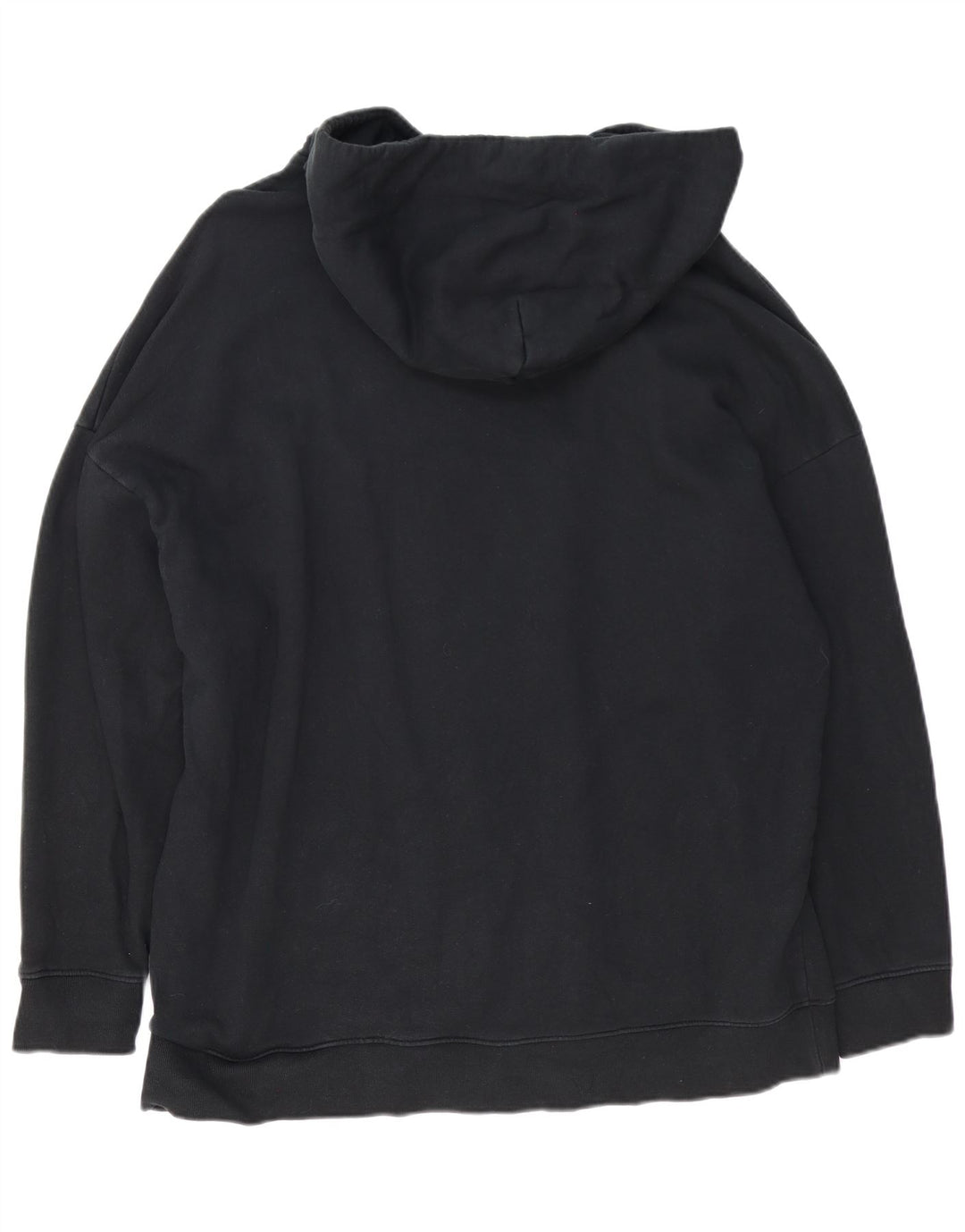 All Saints - Sudadera con capucha para hombre, talla grande, algodón negro