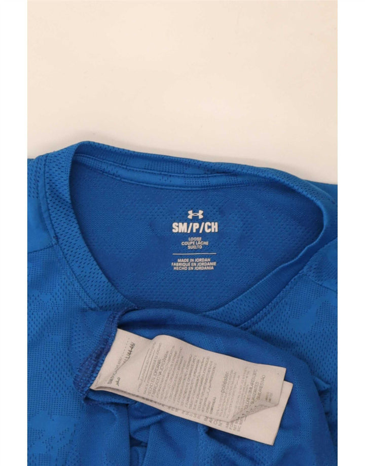 Camiseta Under Armour Hombre Top Small Azul Camuflaje Poliéster