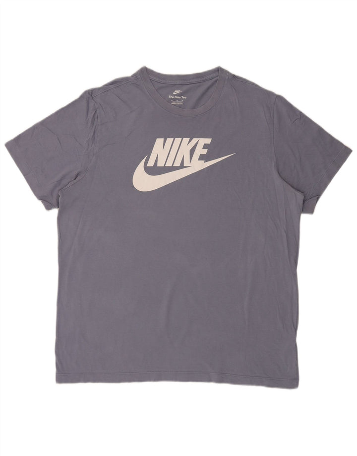 Nike Camiseta gráfica para hombre Top XL Algodón azul