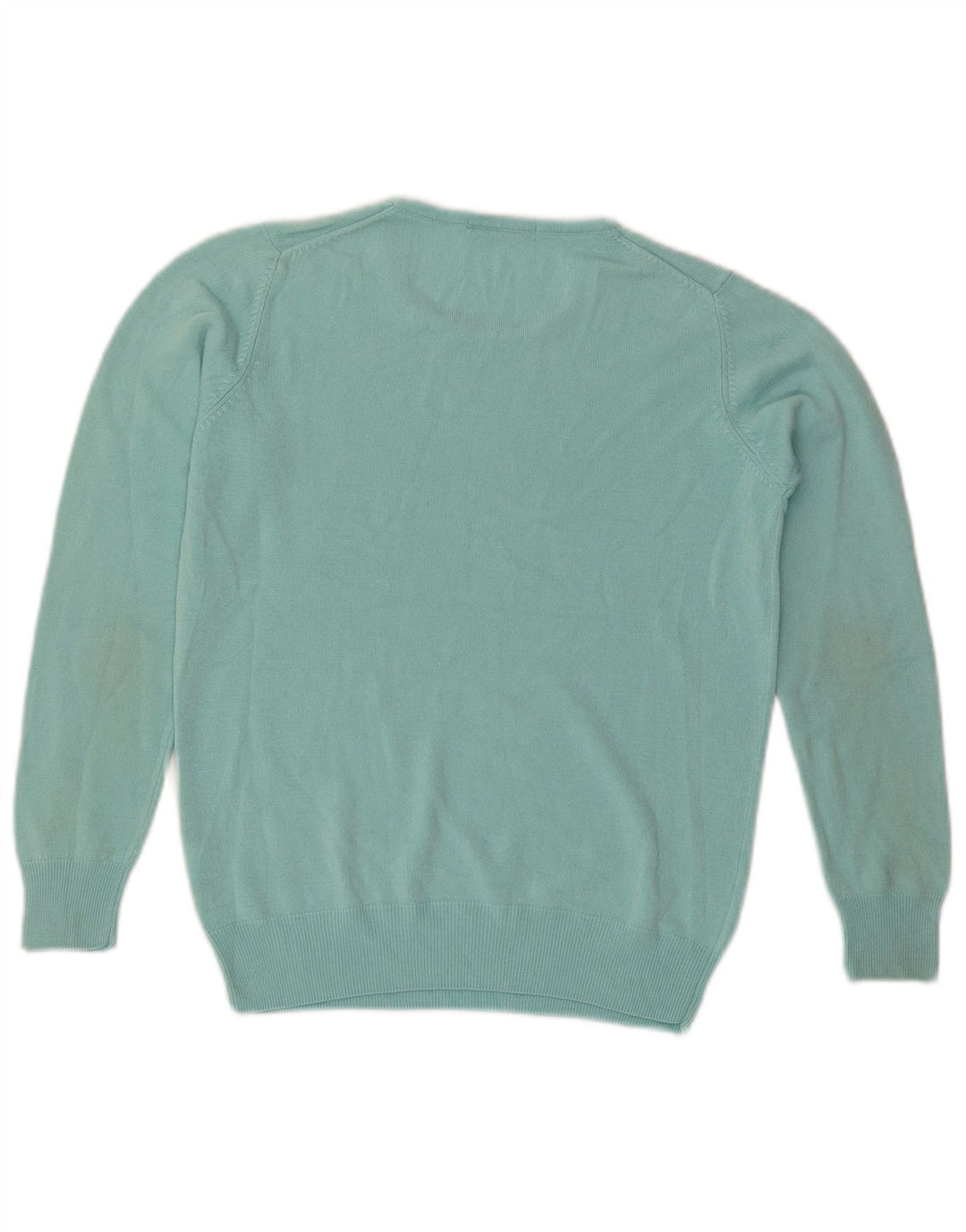 Marks & Spencer Jersey de Cuello Redondo para Mujer UK 10 Small Turquesa