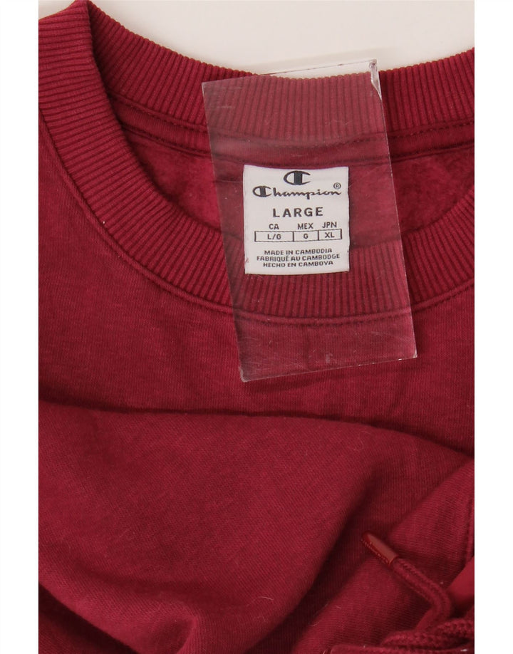 CHAMPION Sudadera para mujer Jumper UK 16 Large Borgoña