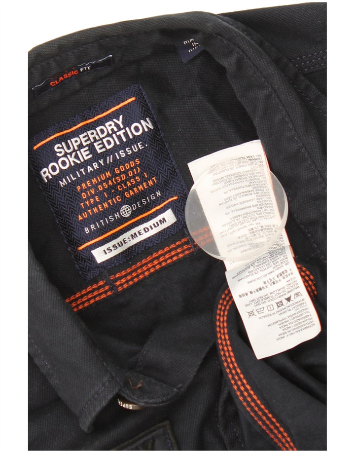 Camisa Superdry Graphic Classic Fit De Algodón Azul Marino Mediano