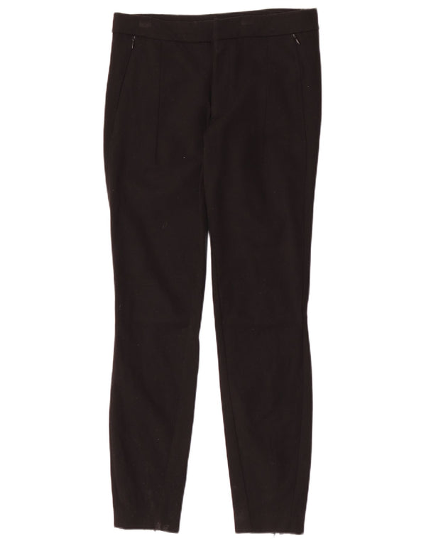 Zara Mujer Pantalón Chino Pitillo Mediano W28 L28 Negro