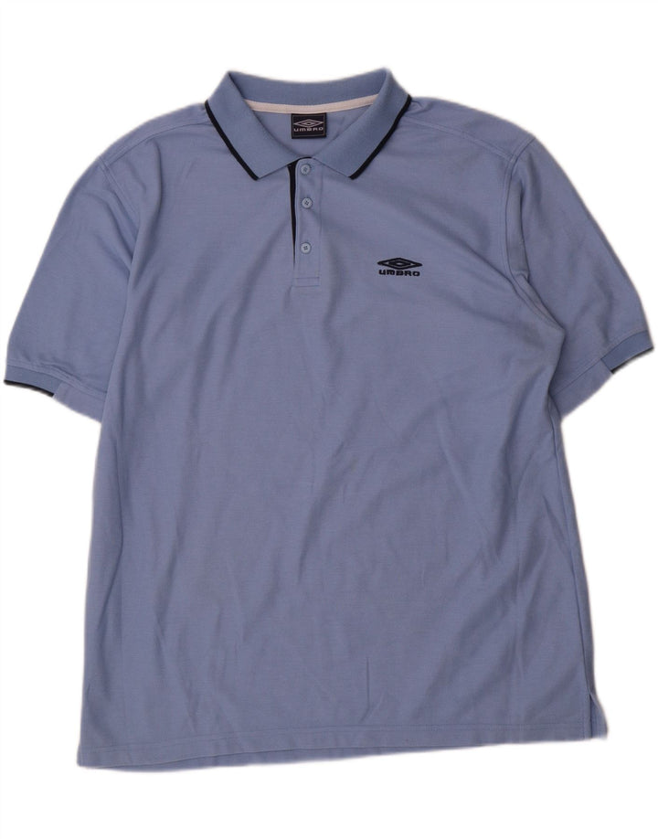 Polo Umbro Hombre XL Poliéster Azul