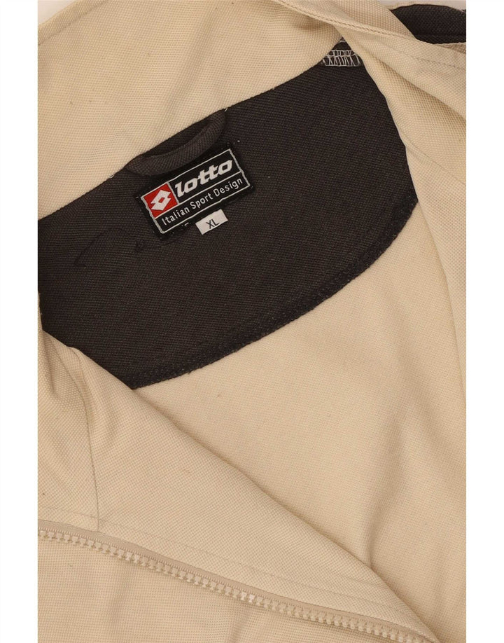 Lotto Hombre Chándal Top Chaqueta XL Beige Colorblock