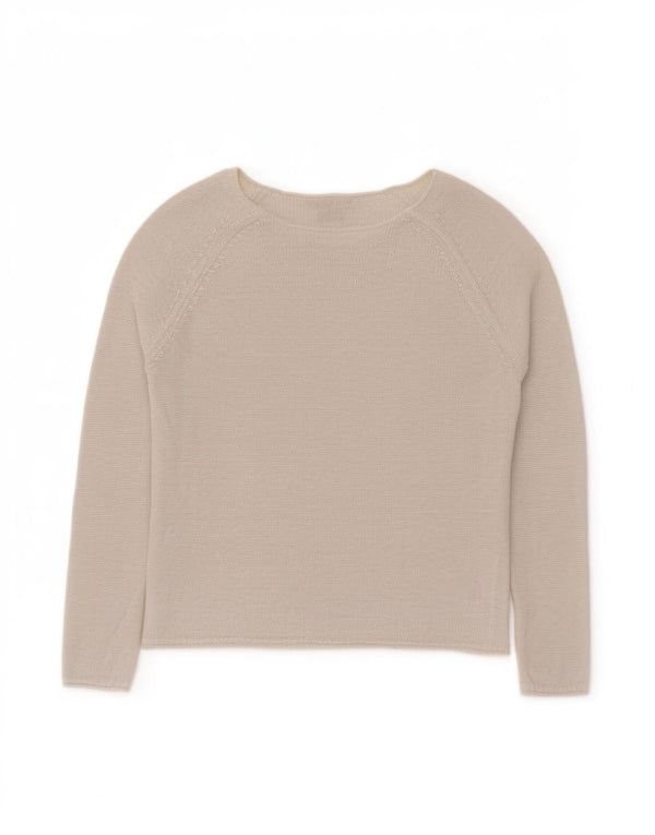 Tommy Hilfiger Suéter tipo jersey con cuello barco para mujer Reino Unido 10 Small Off White Classi