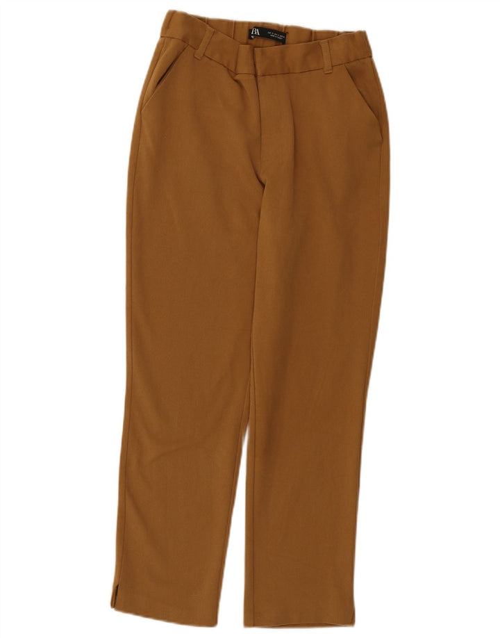 Zara Mujer Pantalones Cortos Pequeños W26 L24 Marrón