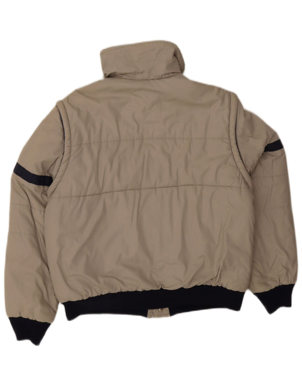 Chaqueta utilitaria vintage para hombre Reino Unido 38 Poliéster color gris medio
