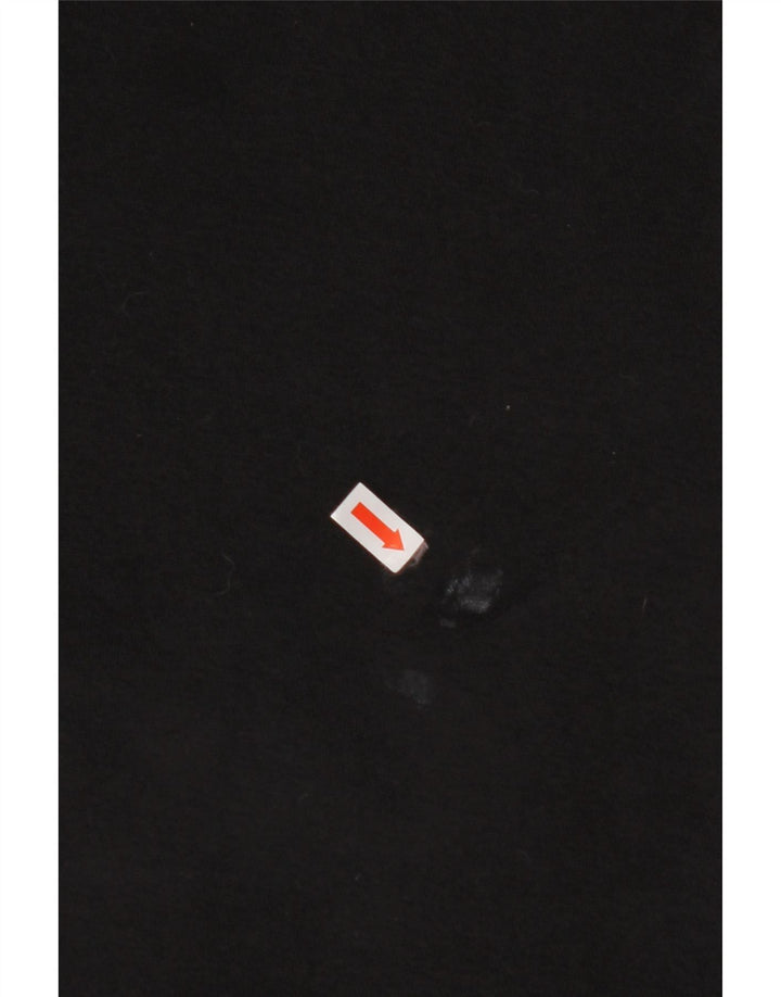 ADIDAS Jersey con capucha gráfico para mujer UK 24/26 2XL Algodón negro